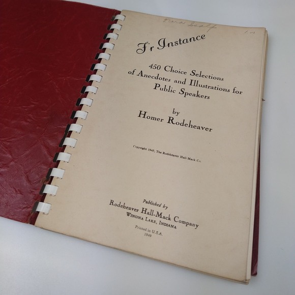 RARE BOOK:  450 Choice Selections Anecdotes and Illustrations Homer Rodeheaver - Picture 2 of 10